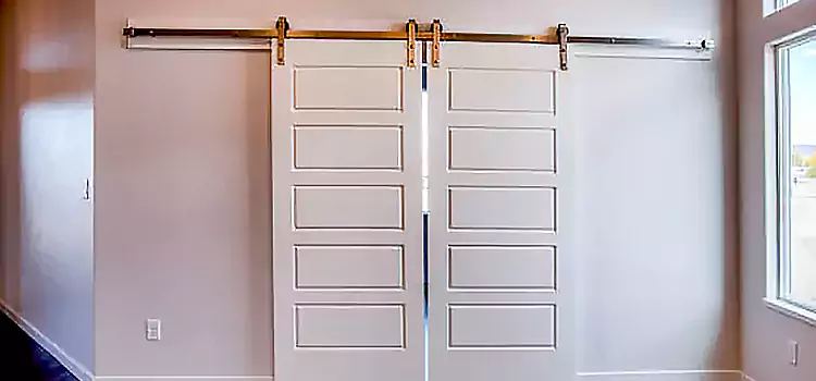 Glass Barn Door with Installation Hardware Kit North Babylon